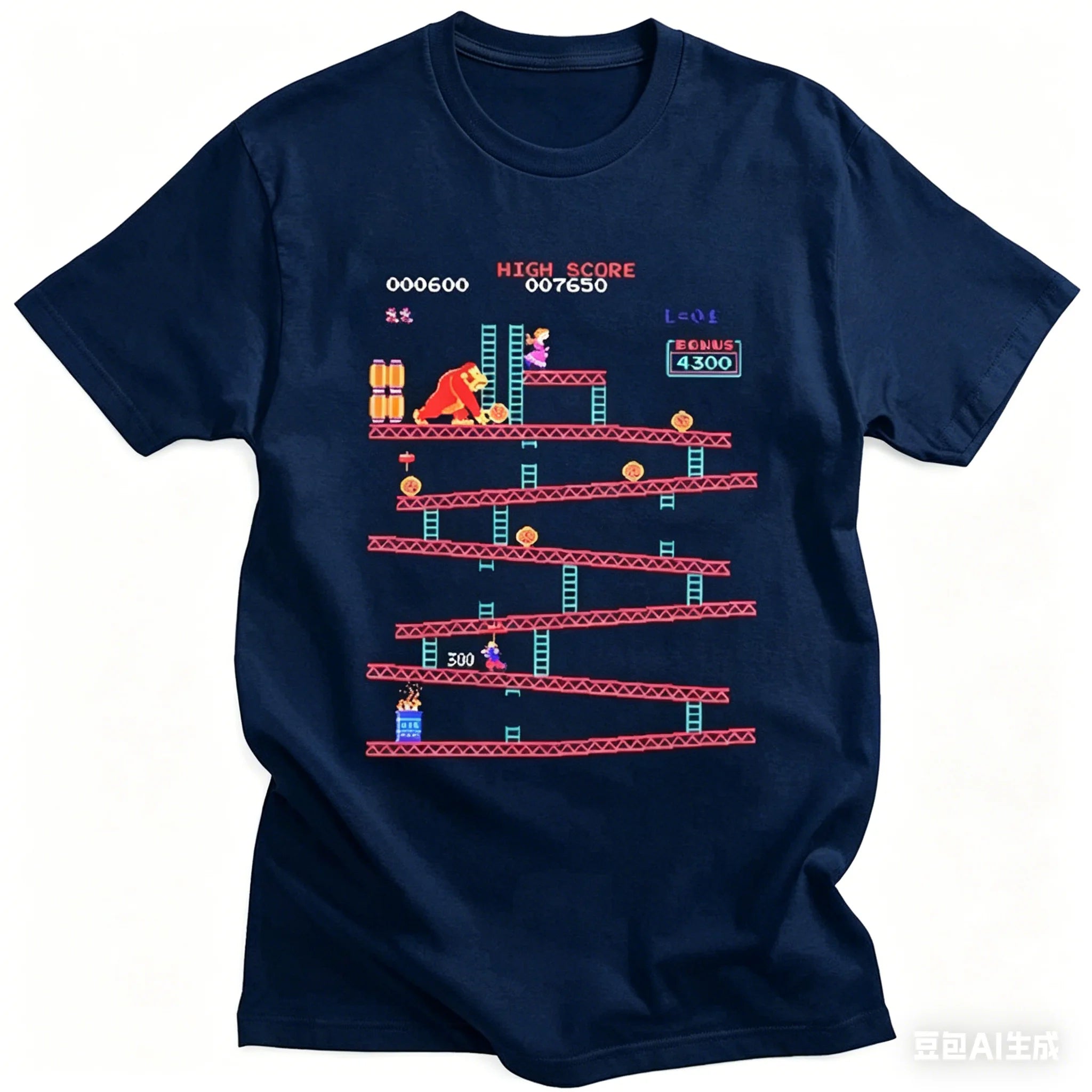 Camiseta Retro Donkey Kong - Arcade Clásico 80s