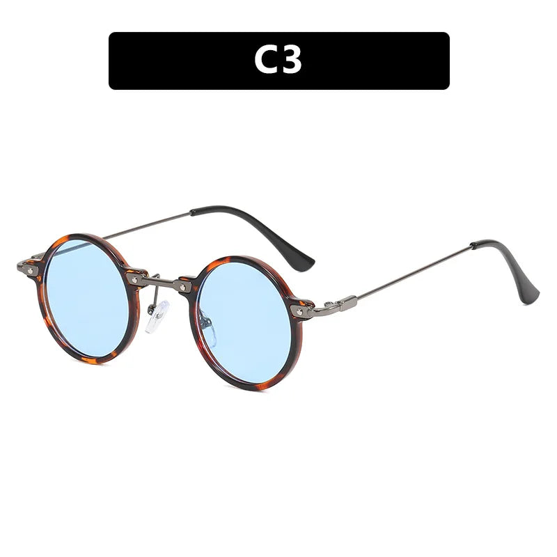 Gafas de Sol Steampunk Vintage Redondas - Punk Retro Lujo