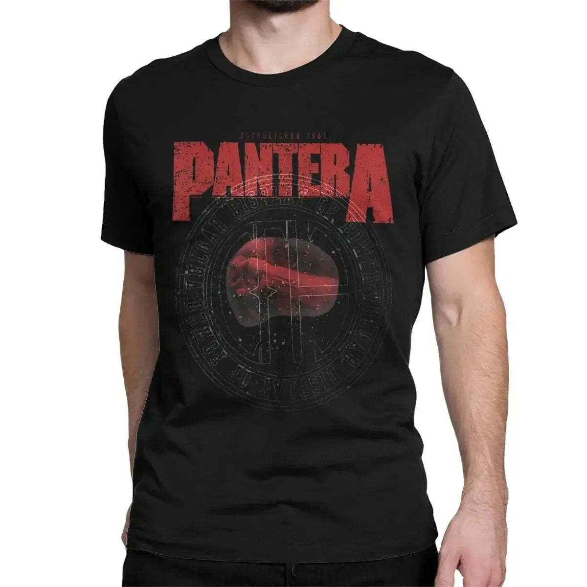 Camiseta Pantera Póster - Heavy Metal Band Oversize Algodón