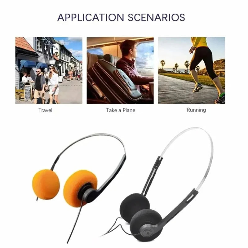 Audífonos Retro Nostálgicos 3.5mm - Estilo Walkman Clásico
