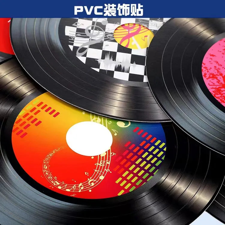 Sticker Vinilo Retro - Decoración Musical para Pared