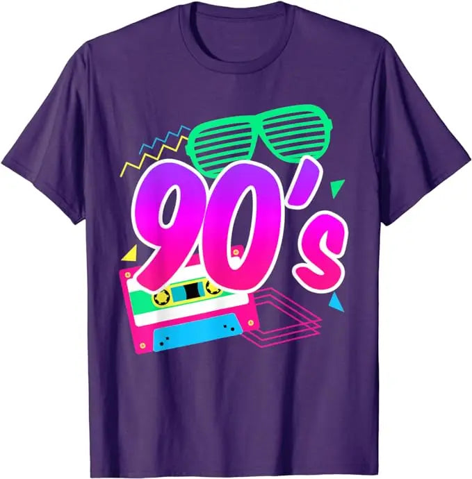 1990's 90s T-Shirt I Heart The Nineties Shirts Retro Style Cute Graphic Outfits Saying Tee Y2k Tops Aunt Mama Birthday Gifts