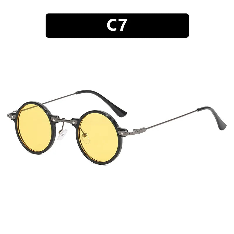 Gafas de Sol Steampunk Vintage Redondas - Punk Retro Lujo