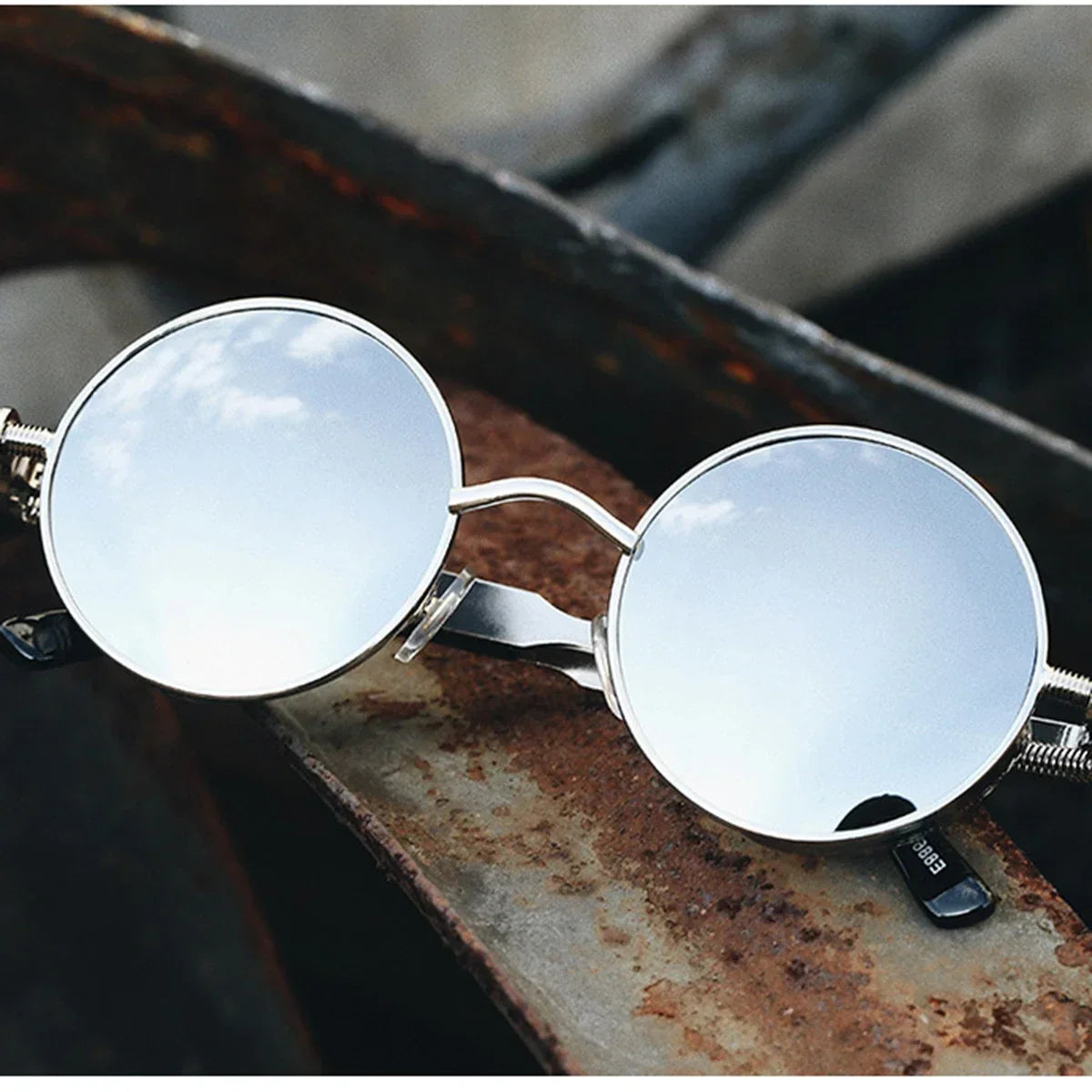 Gafas de Sol Retro Punk Redondas - Protección UV400 Estilo Vintage