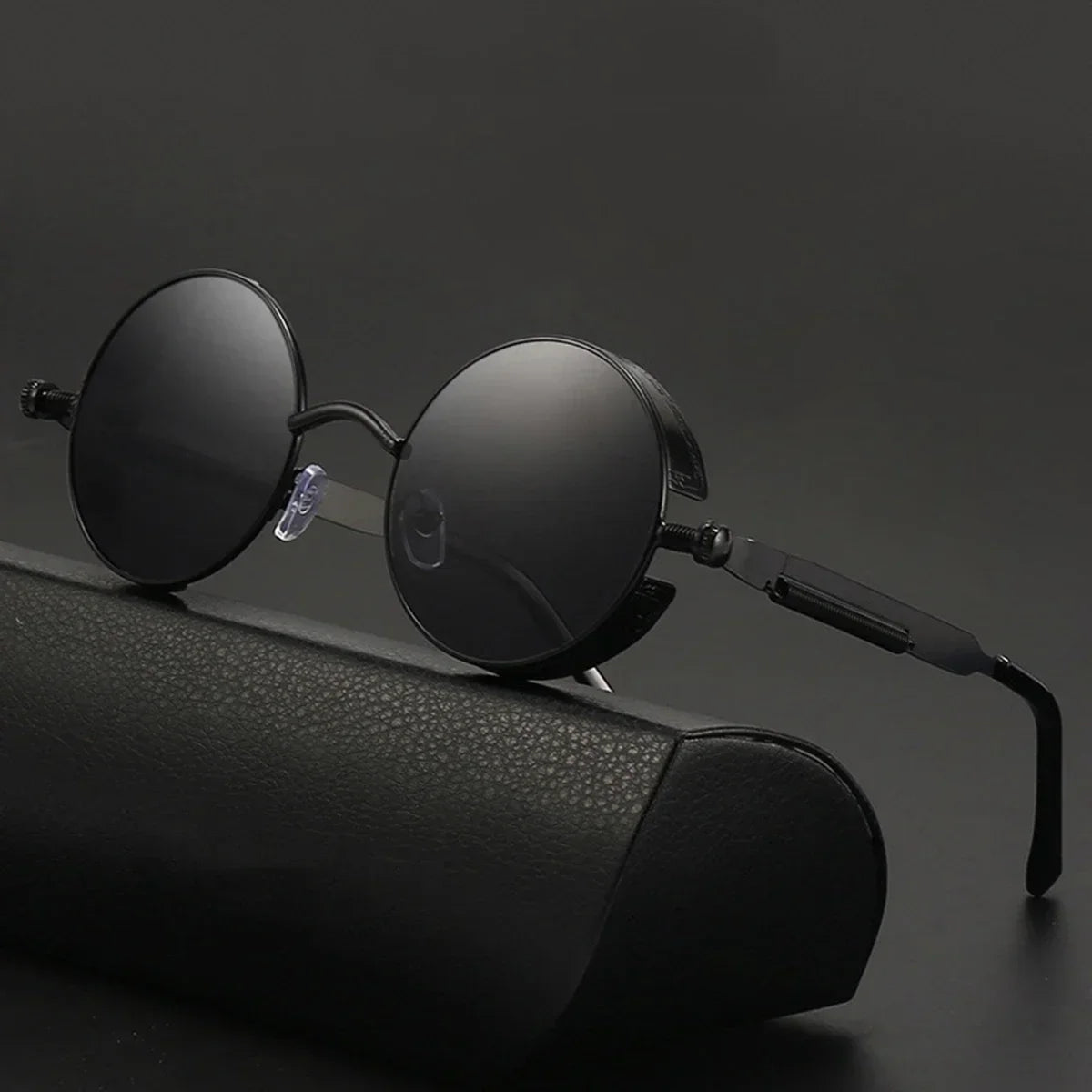 Gafas de Sol Retro Punk Redondas - Protección UV400 Estilo Vintage