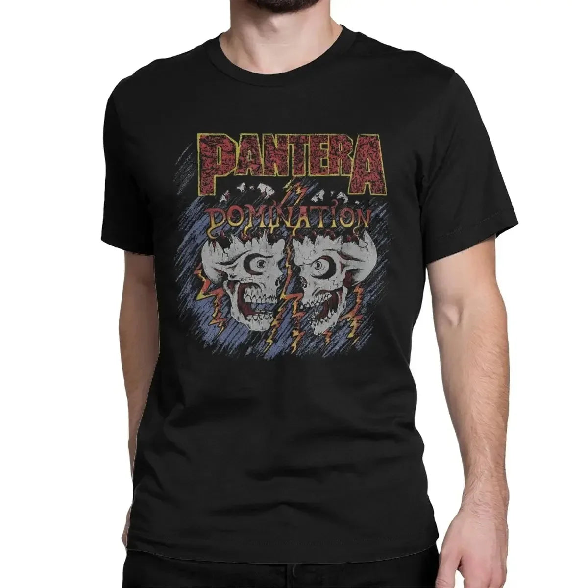 Camiseta Pantera Póster - Heavy Metal Band Oversize Algodón