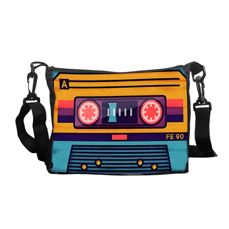 Bolso Cruzado Retro Cassette - Bandolera Vintage