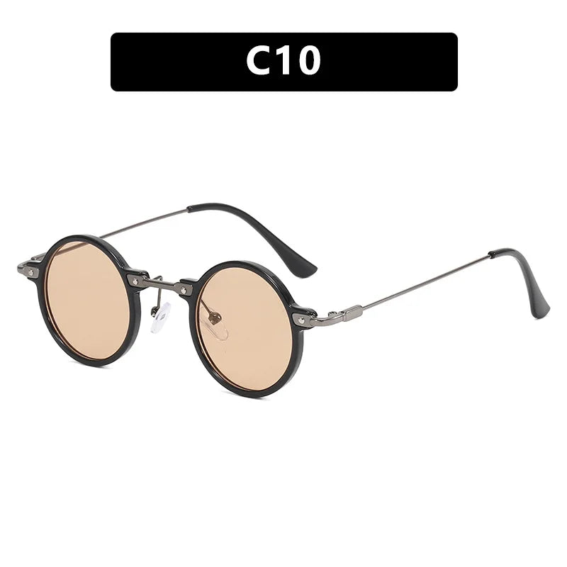 Gafas de Sol Steampunk Vintage Redondas - Punk Retro Lujo