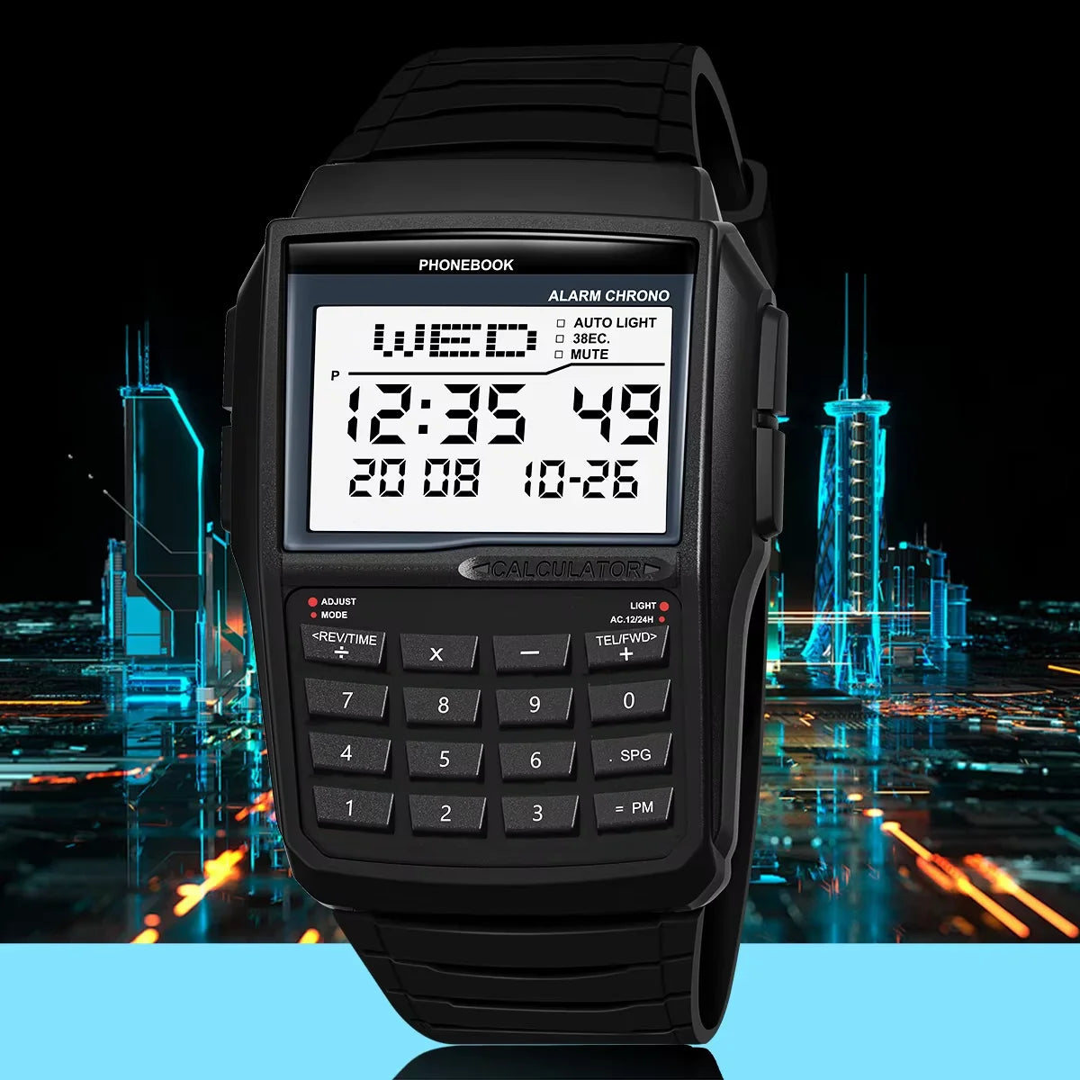 Reloj Calculadora LED Retro - Estilo Deportivo Digital