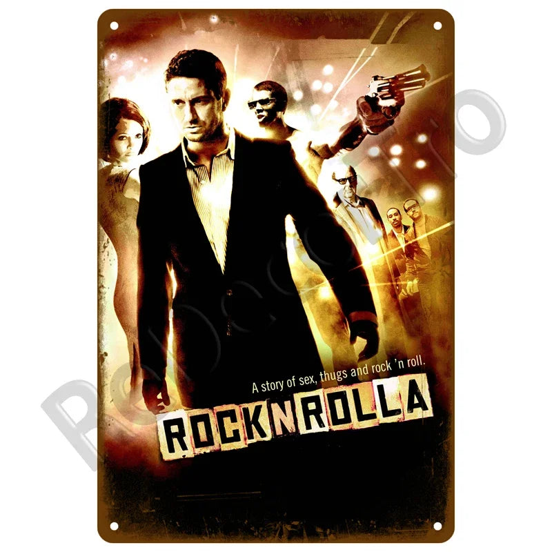 Letrero Metálico Vintage - Póster Retro de Películas Clásicas