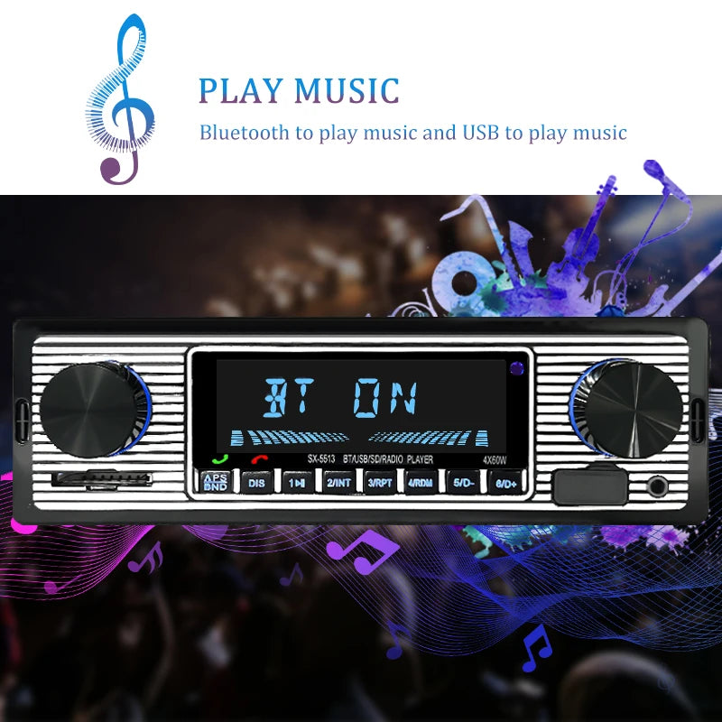 SINOVCLE 1 Din Car Radio Stereo Digital  Bluetooth FM Audio Music USB / SD With In Dash AUX Input 12V MP3 Multimedia Player