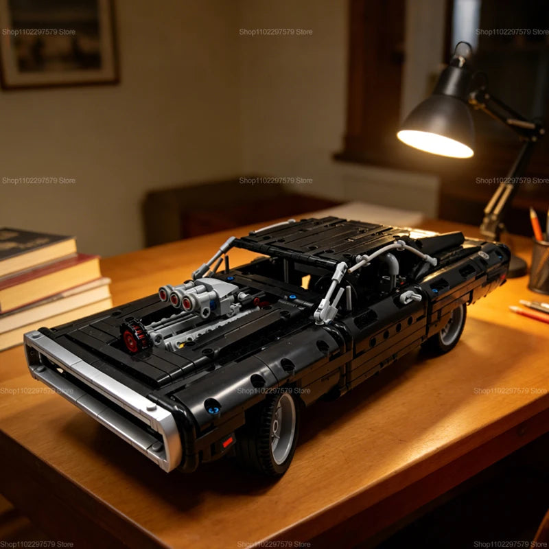 Auto de Carreras Tecnologico 1077 Piezas - Bloques MOC Retro