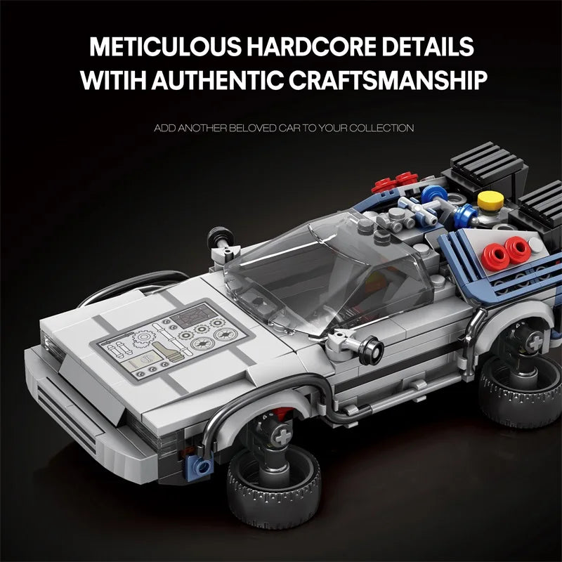 Auto de Carreras Clásico 1:24 Volver al Futuro - Bloques MOC