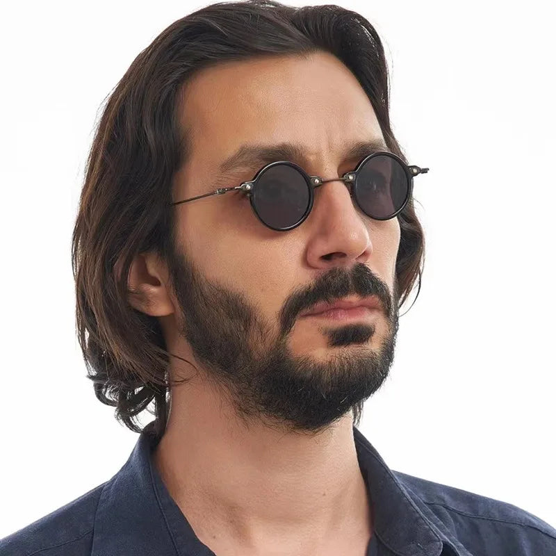 Gafas de Sol Steampunk Vintage Redondas - Punk Retro Lujo