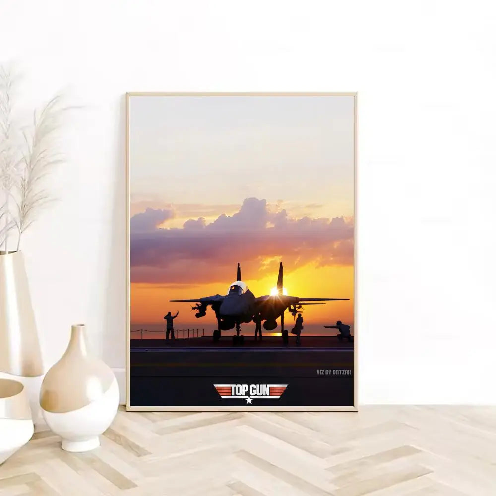 Cuadro Canvas Top Gun - Poster Pelicula Clasica Retro HD