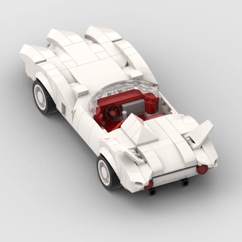 Auto de Carreras MOC 373 Piezas - Bloques de Construcción Retro