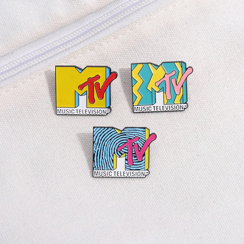 Pin Esmaltado MTV Retro Hip Hop - Broche Vintage Coleccionable