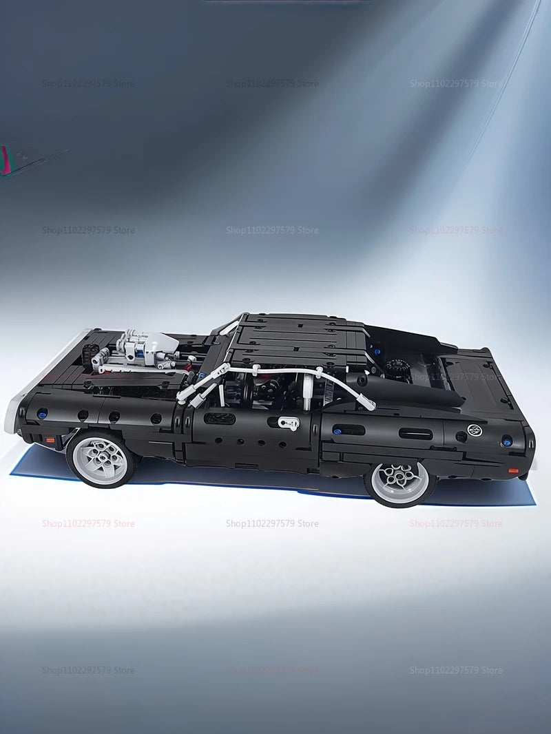 Auto de Carreras Tecnologico 1077 Piezas - Bloques MOC Retro