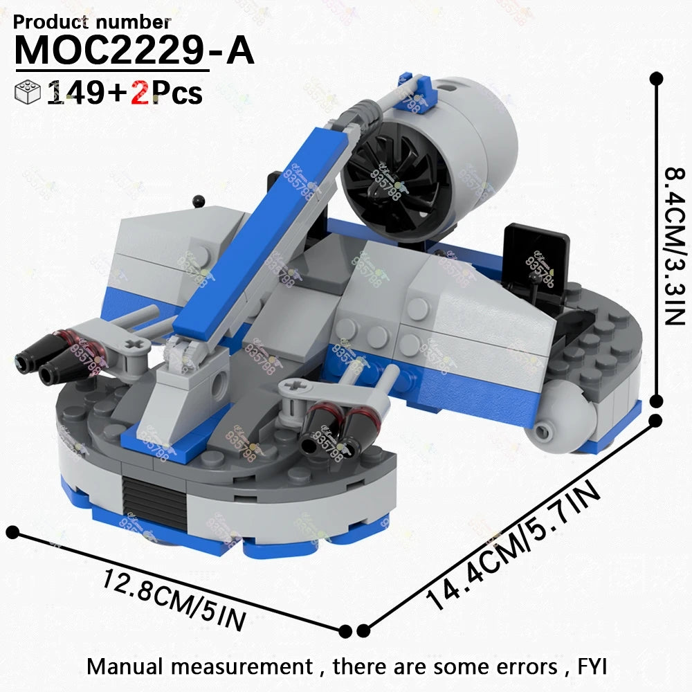 Naves y Robots Star Wars MOC - Bloques de Construccion Retro