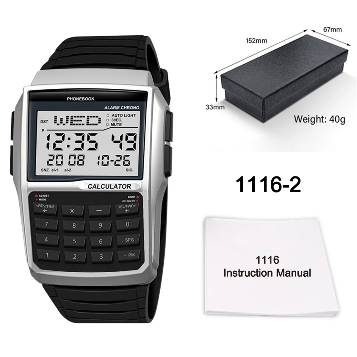 Reloj Calculadora LED Retro - Estilo Deportivo Digital