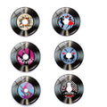 Imanes Retro de Vinilo Musical - Set x6 Decorativos
