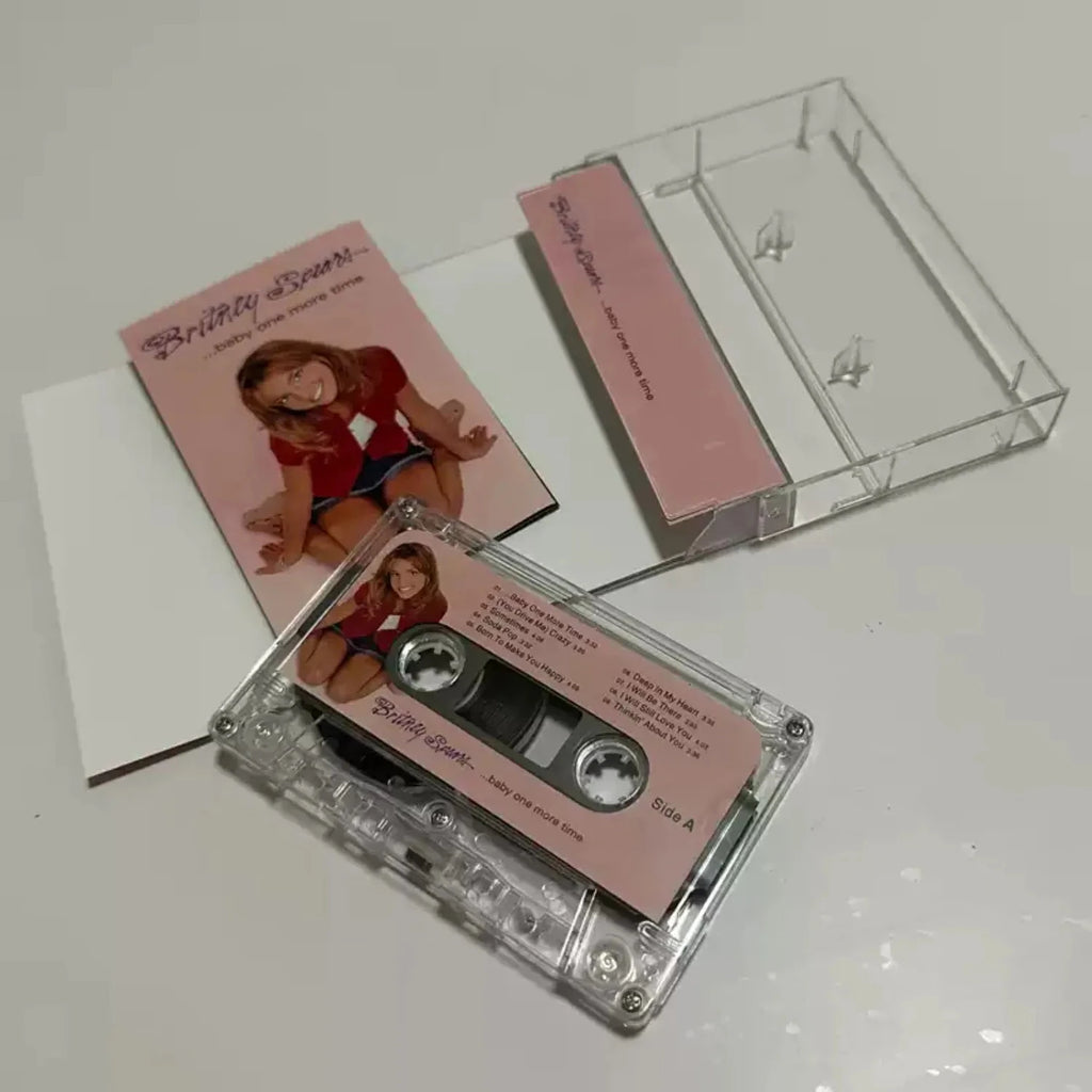 ...Baby One More Time Cassette Tape, 90s Teen & Dance Pop with Catchy Beats & Nostalgic Vocals Retro Format