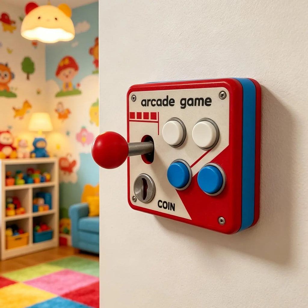 Tapa de Interruptor Arcade Retro - Decoración Gamer