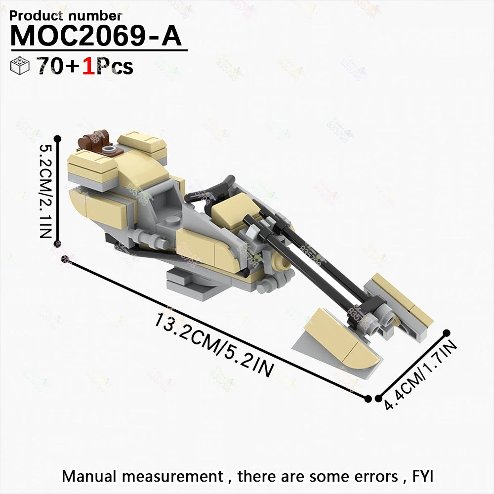 Naves y Robots Star Wars MOC - Bloques de Construccion Retro