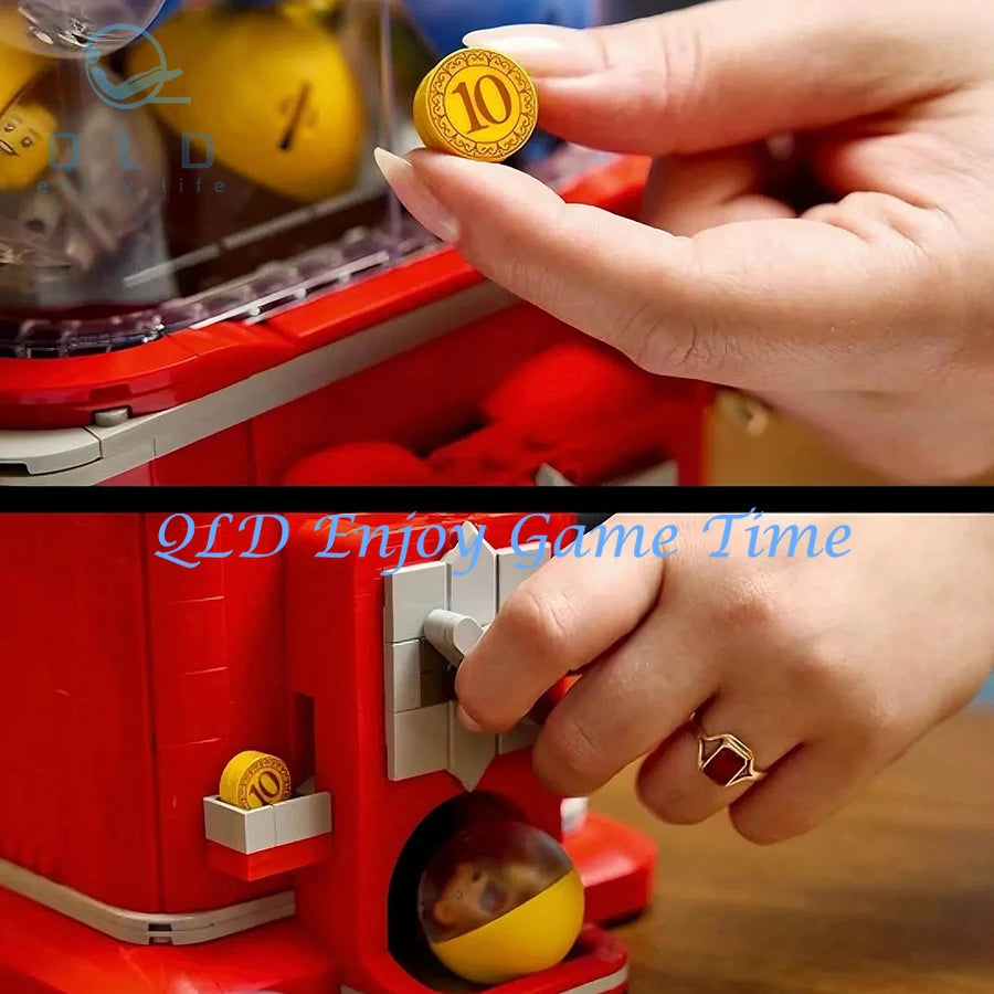 Bloques de Construcción Máquina Expendedora Retro - Tipo LEGO Arcade