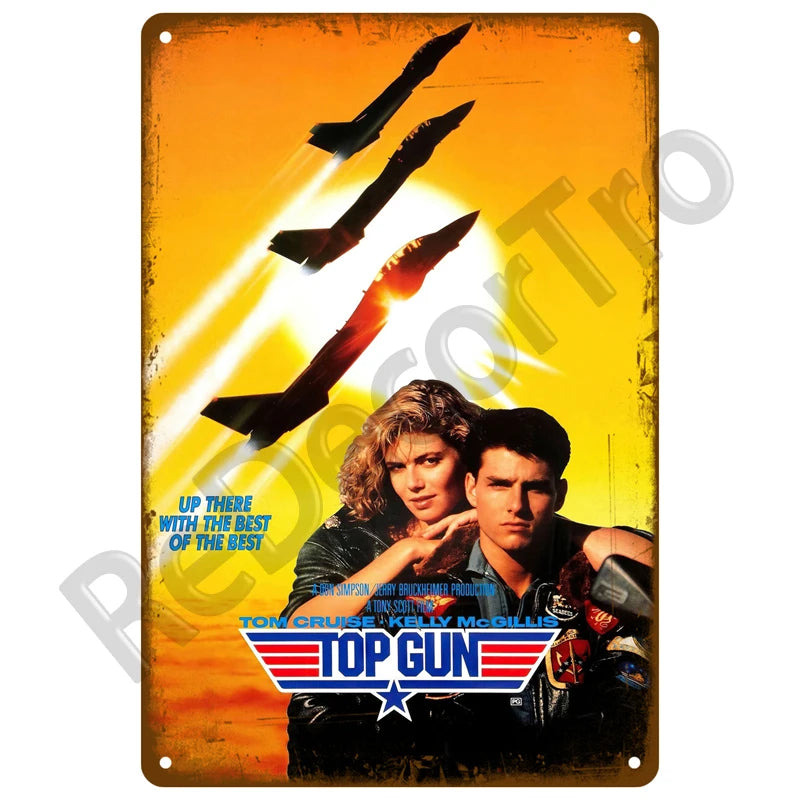 Letrero Metálico Vintage - Póster Retro de Películas Clásicas