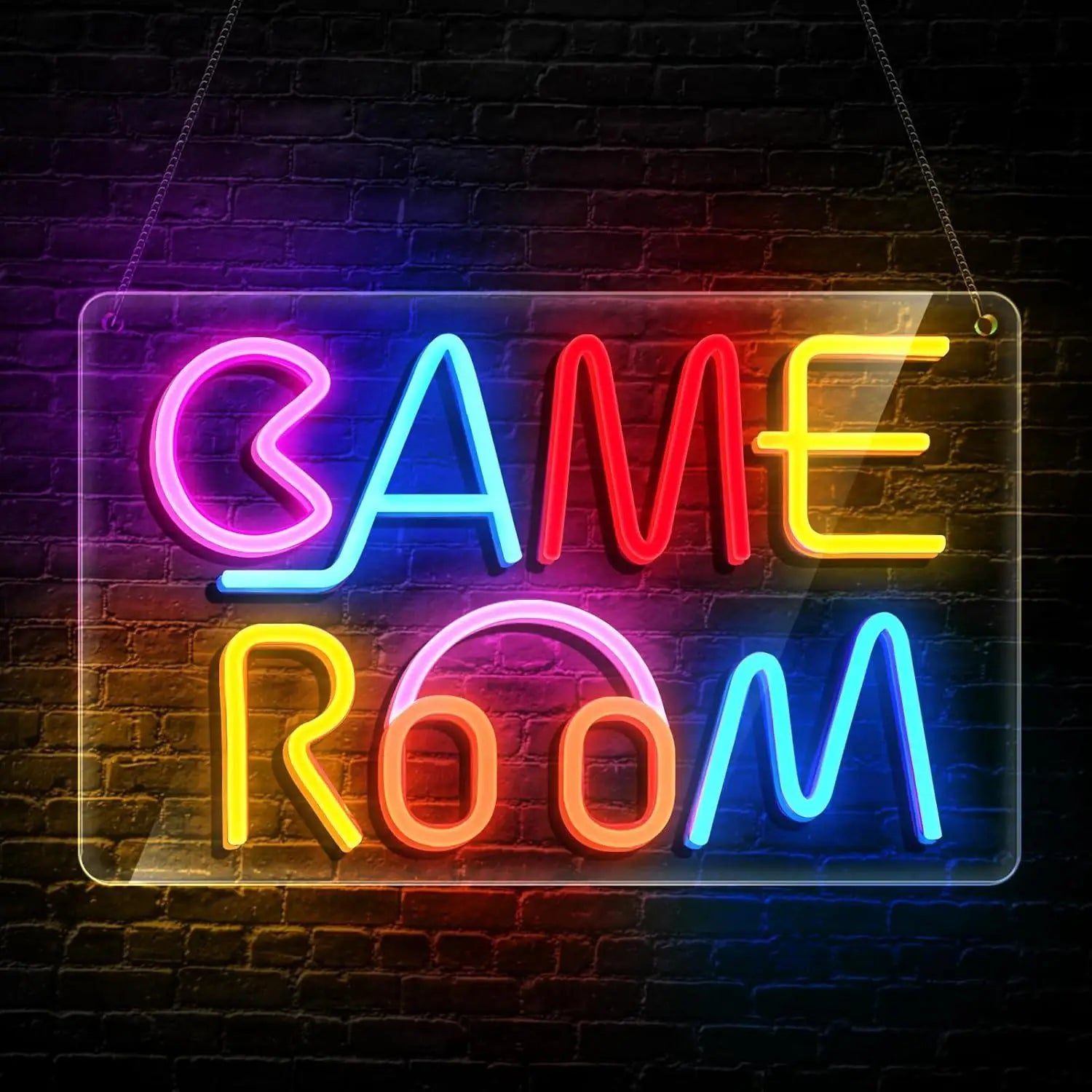 Letrero LED Neón Game Room Retro - Decoración Arcade Gamer