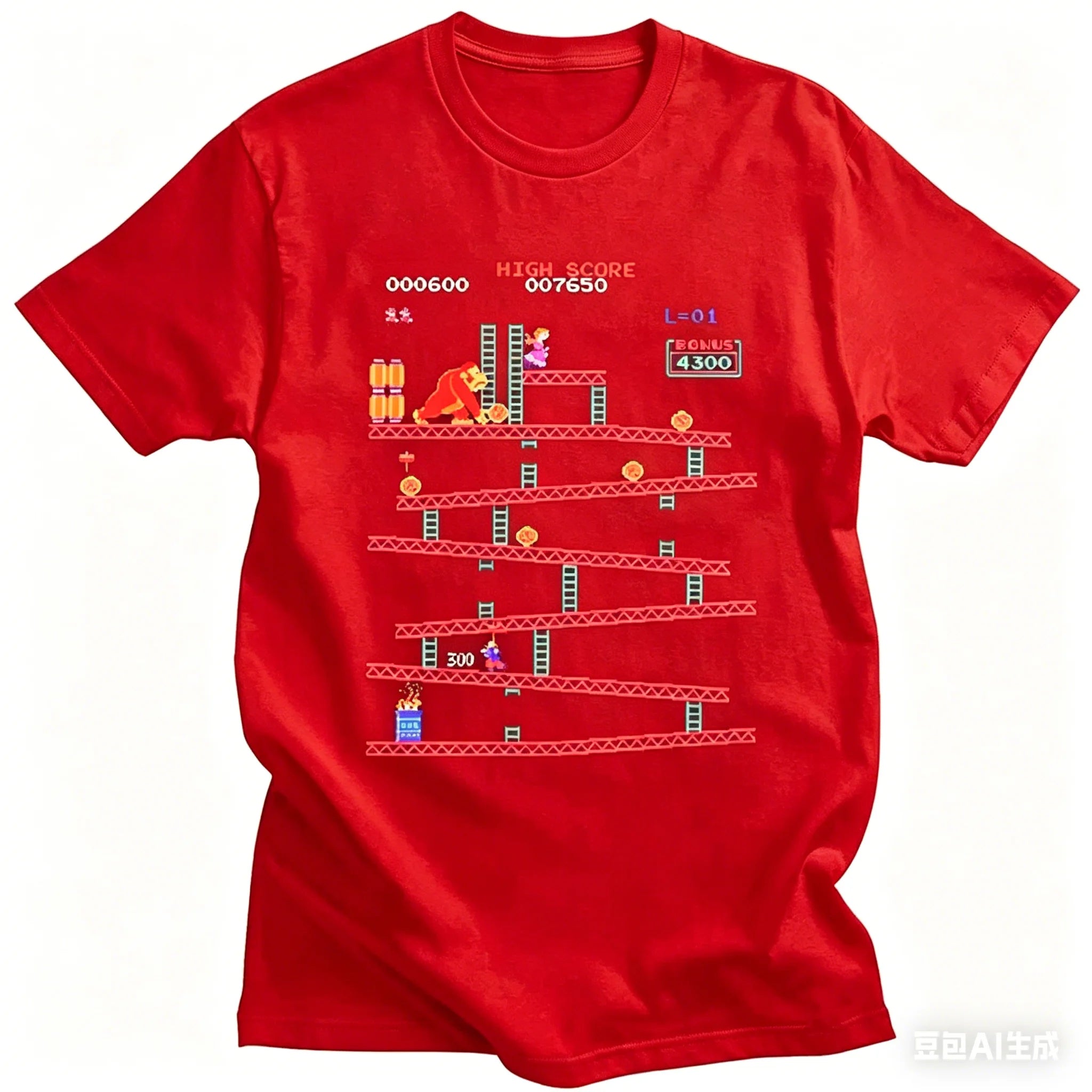 Camiseta Retro Donkey Kong - Arcade Clásico 80s