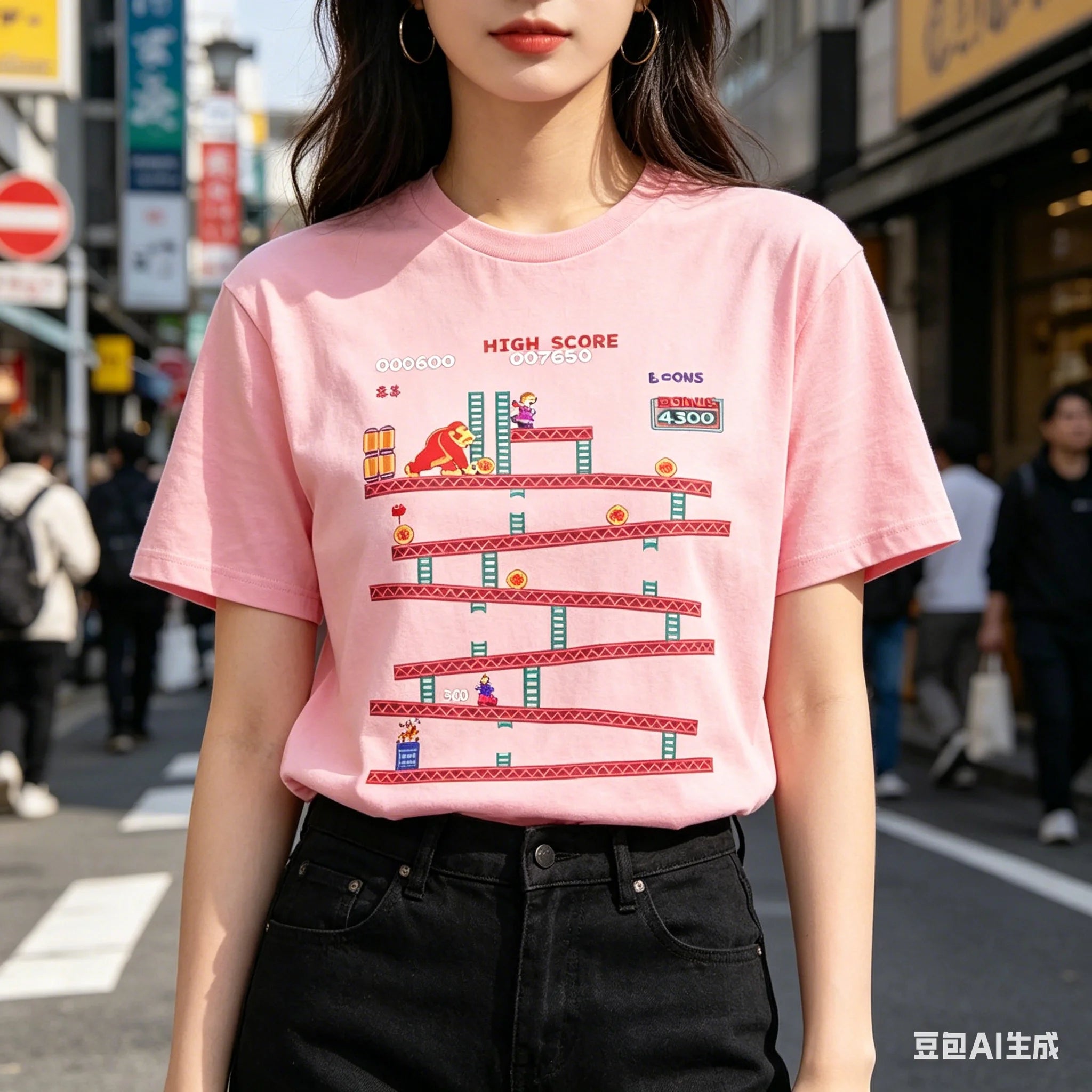 Camiseta Retro Donkey Kong - Arcade Clásico 80s