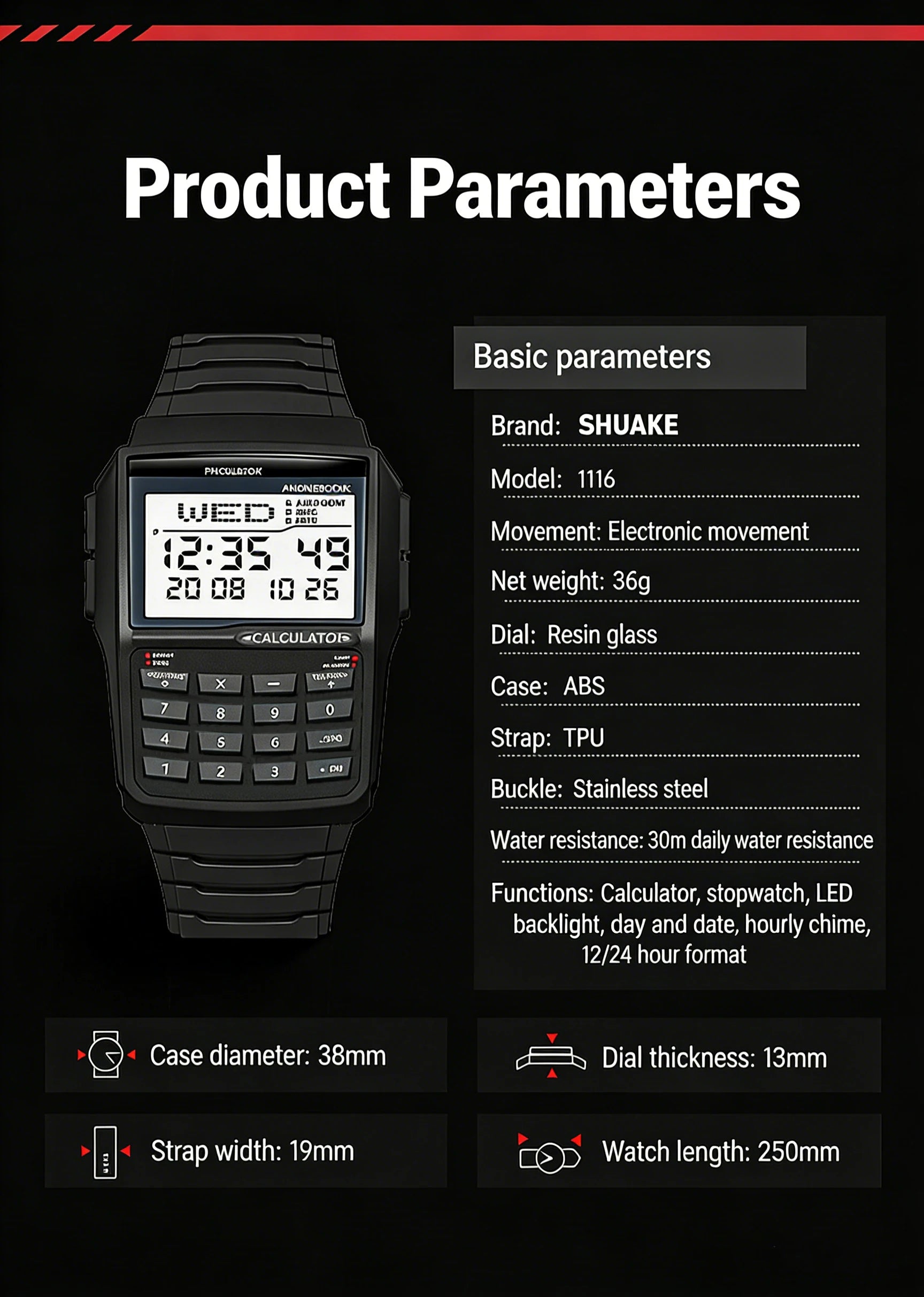 Reloj Calculadora LED Retro - Estilo Deportivo Digital