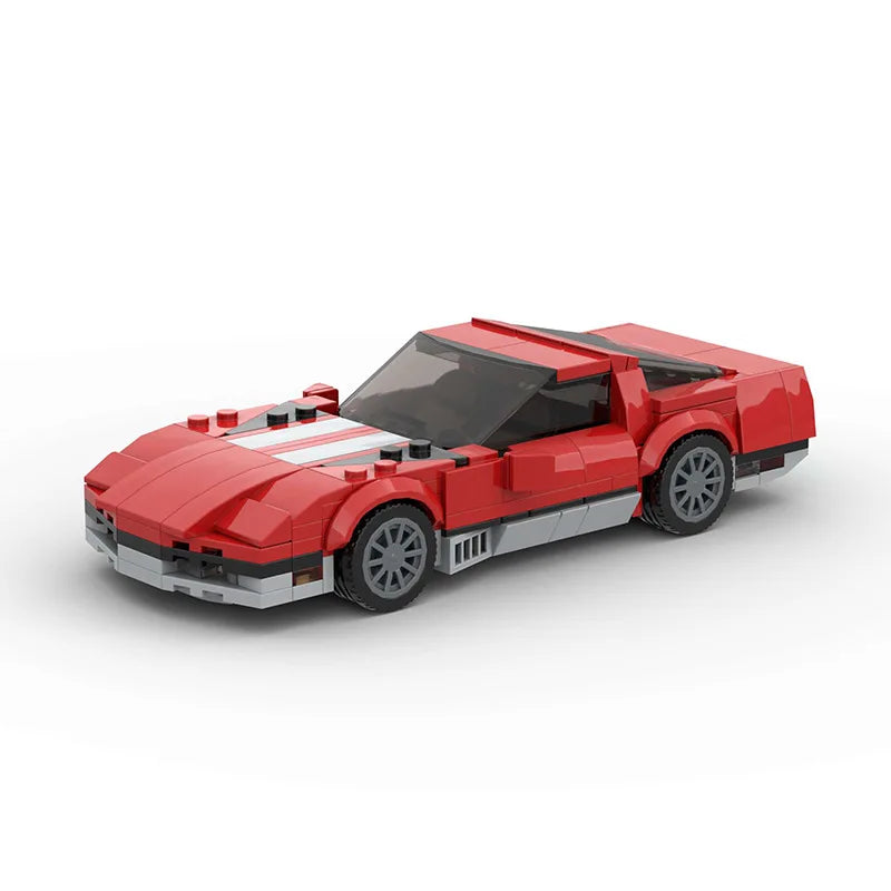 Auto Campeón MOC Rally - Bloques de Construcción Super Car Retro