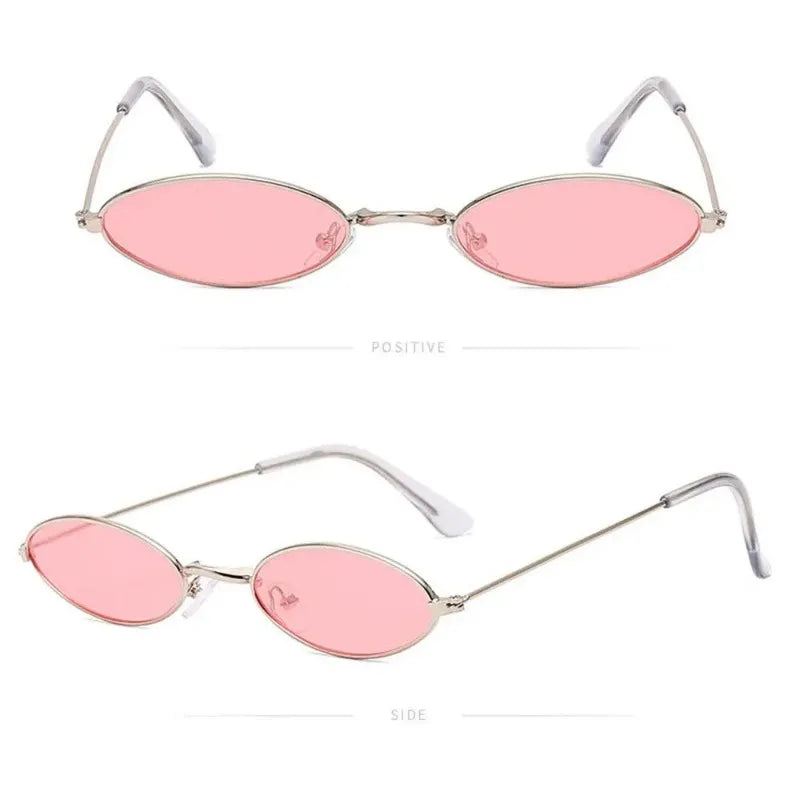 Gafas de Sol Ovaladas Retro - Marco Pequeño Metal Vintage