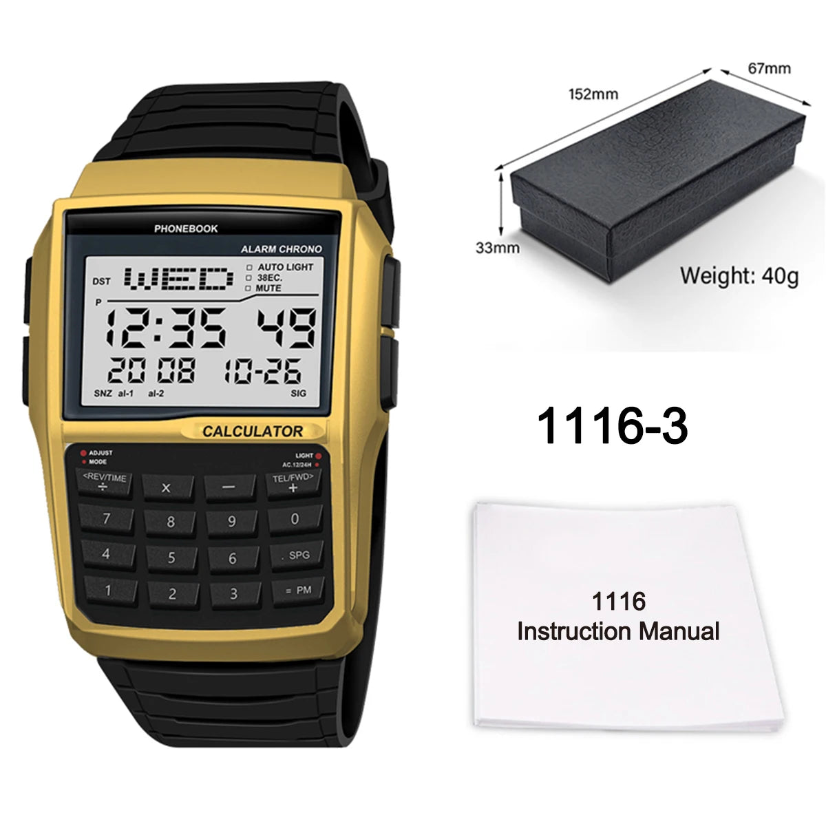 Reloj Calculadora LED Retro - Estilo Deportivo Digital