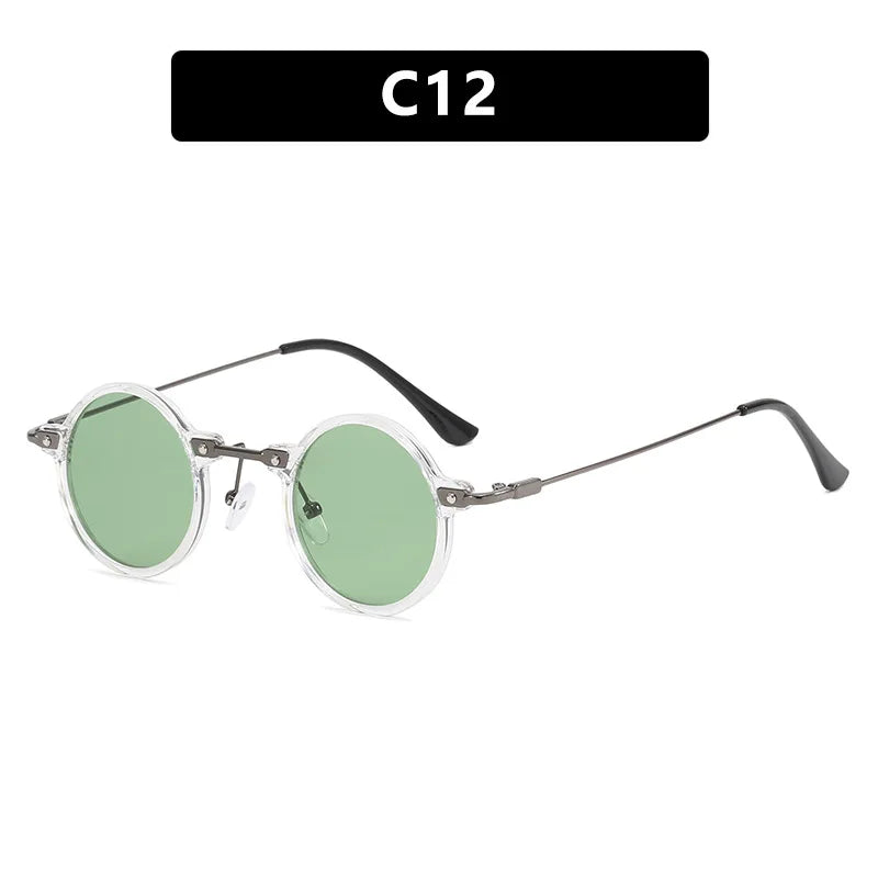 Gafas de Sol Steampunk Vintage Redondas - Punk Retro Lujo