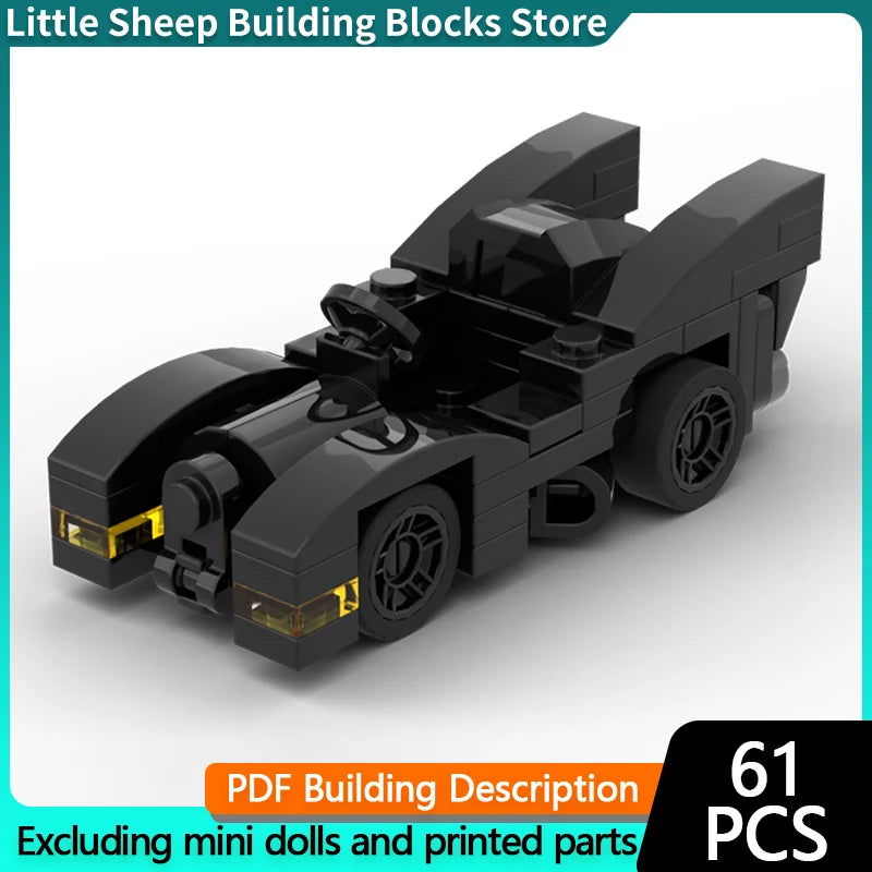 Auto Anime City MOC - Bloques de Construccion Battle Car Retro
