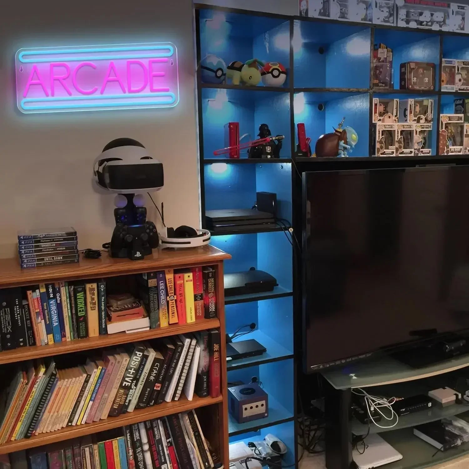 Letrero LED Neón Arcade Retro - Luz Decorativa Game Room Vintage