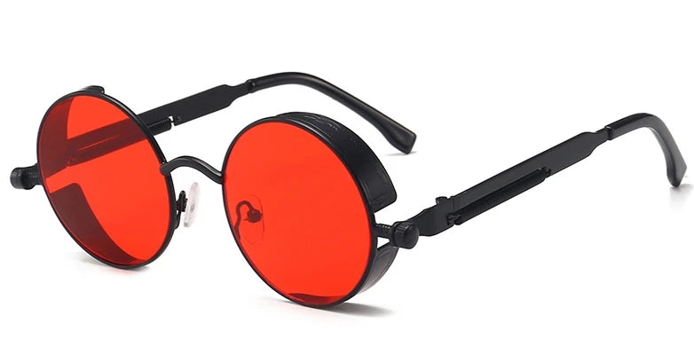 Gafas de Sol Steampunk Redondas Metal - Estilo Retro Industrial