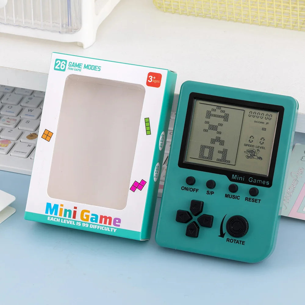 Mini Tetris Retro Llavero - Consola de Bolsillo 26 Juegos