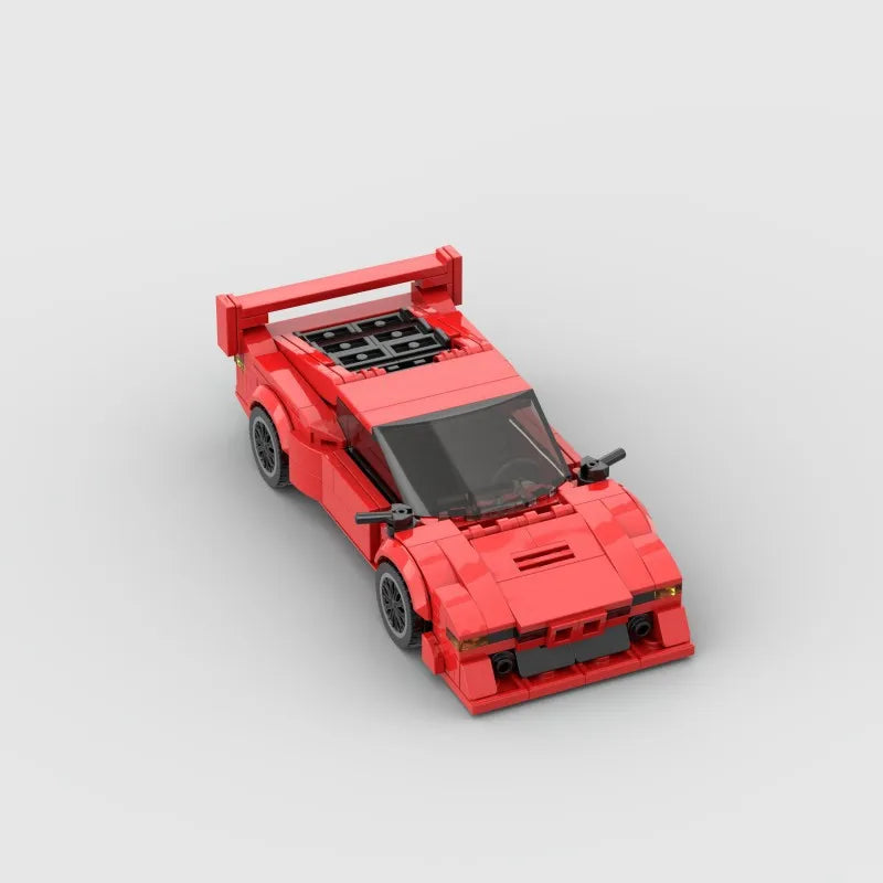 Auto Campeón MOC Rally - Bloques de Construcción Super Car Retro