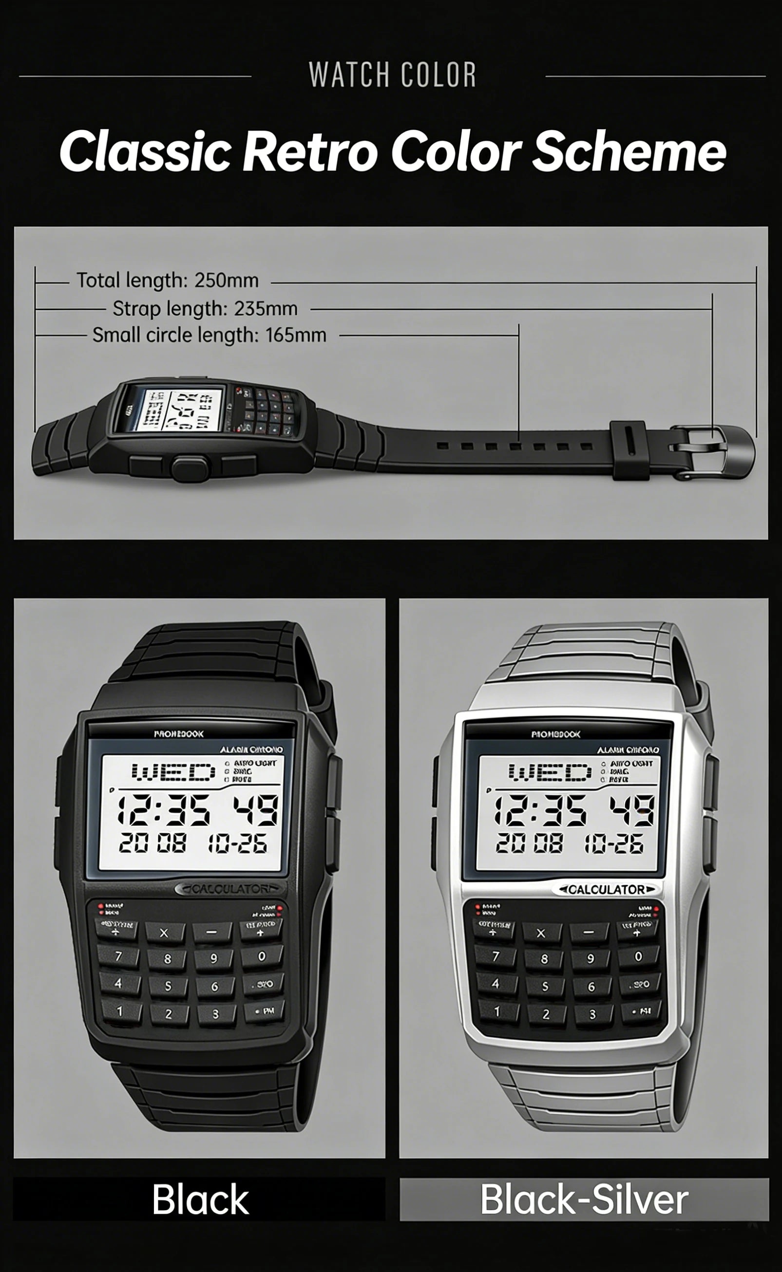 Reloj Calculadora LED Retro - Estilo Deportivo Digital