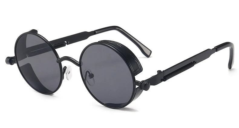Gafas de Sol Steampunk Redondas Metal - Estilo Retro Industrial