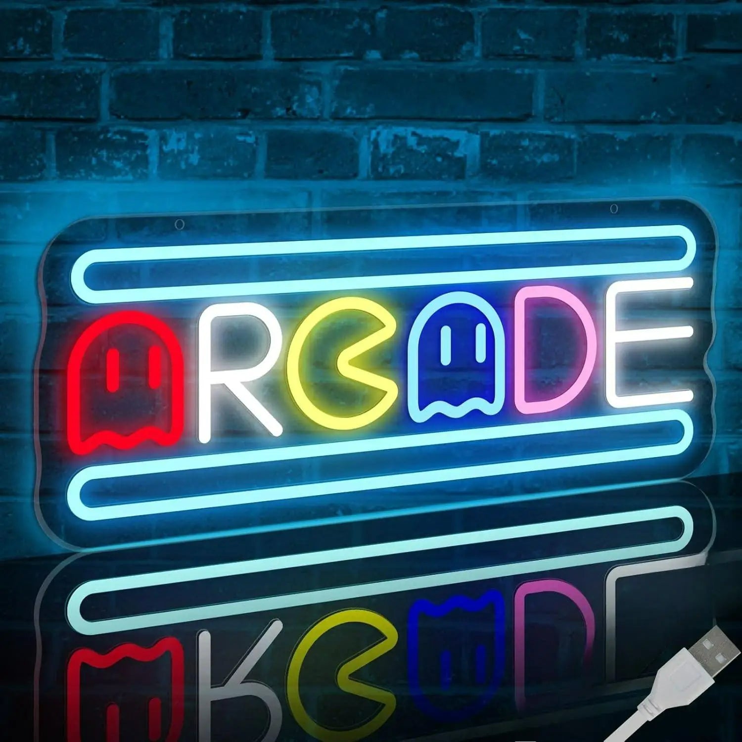 Letrero LED Neón Game Room Retro - Decoración Arcade Gamer
