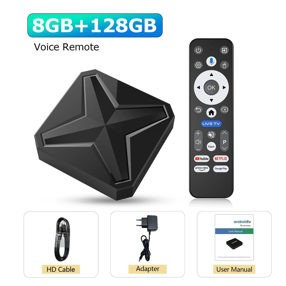 TV Box Android Q1 MINI+ 4K - Reproductor Multimedia Retro