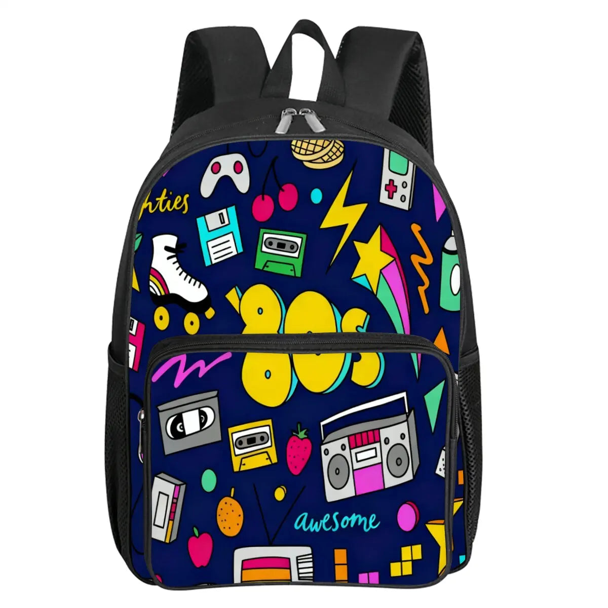 Mochila Retro Cassette - Morral Escolar Diseño Vintage 2D