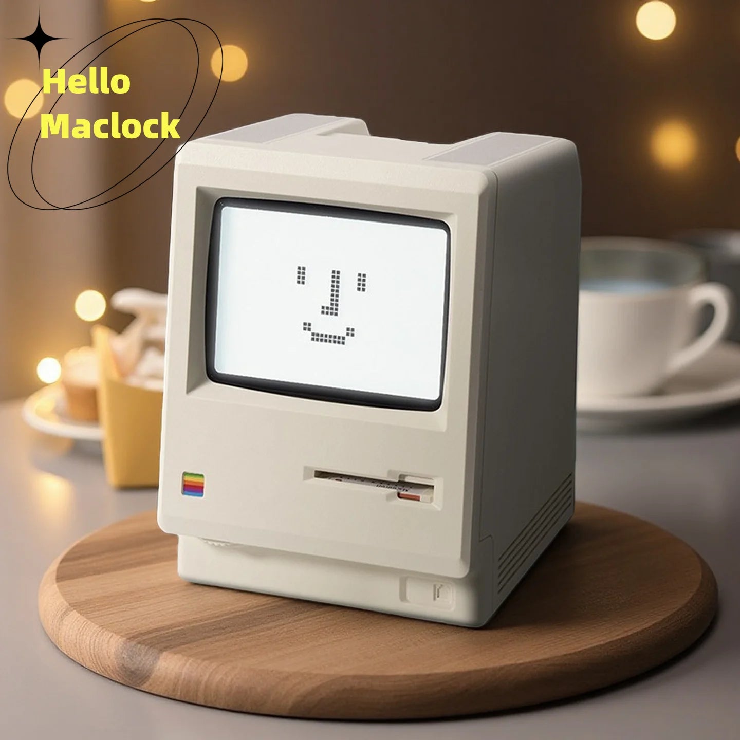 Reloj Alarma Retro Macintosh - Decoración de Escritorio
