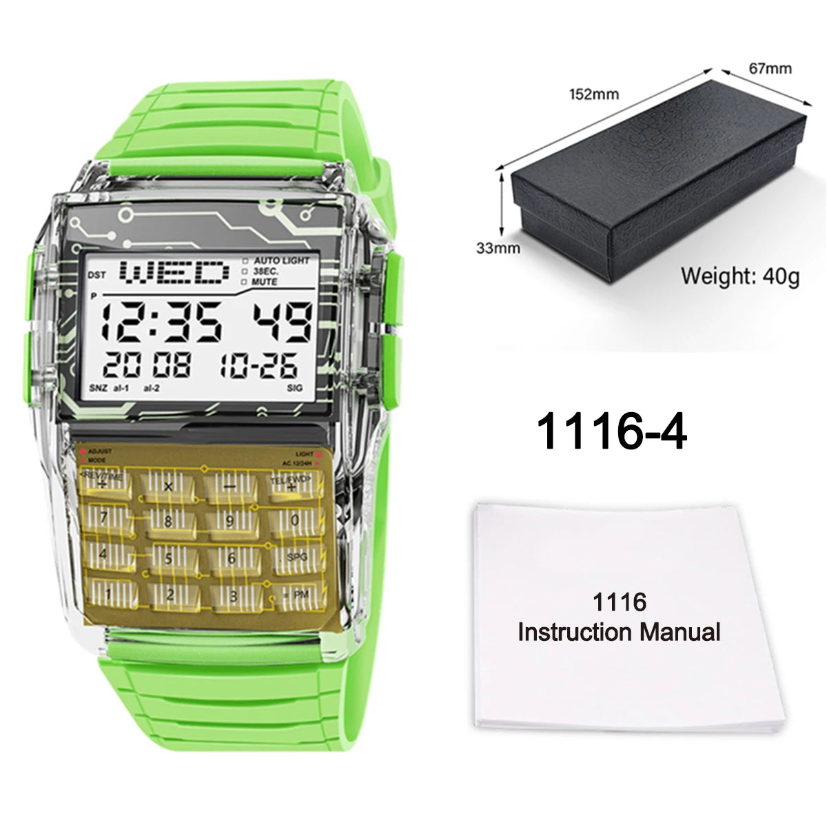 Reloj Calculadora LED Retro - Estilo Deportivo Digital